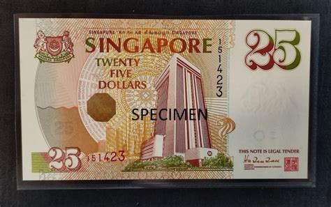 Old Ads: Singapore MAS $25 Commemorative Banknote .